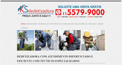Desktop Screenshot of dedetizadora24horas.com.br
