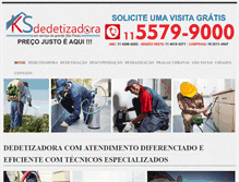 Tablet Screenshot of dedetizadora24horas.com.br